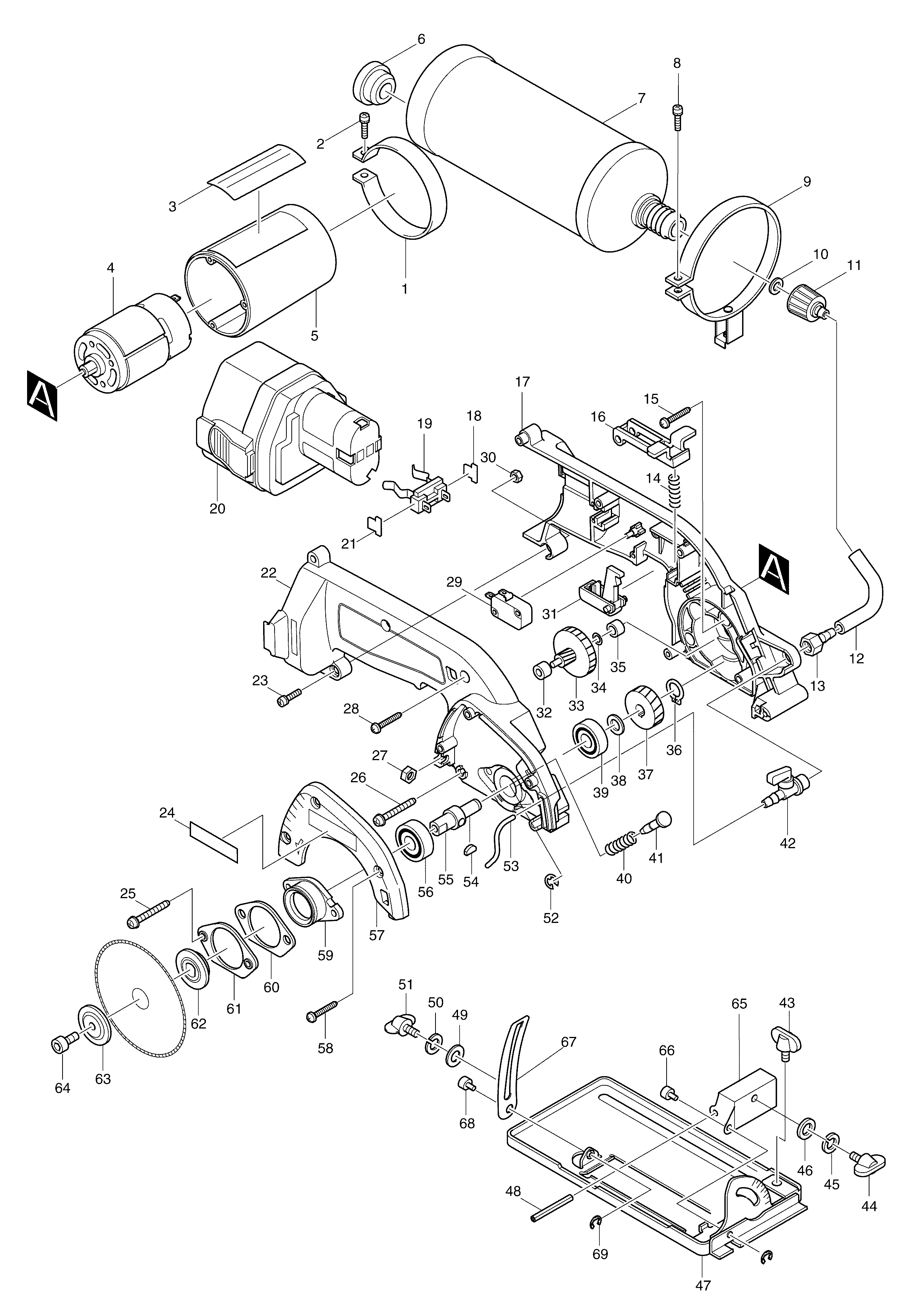 запчасти для makita 4191D