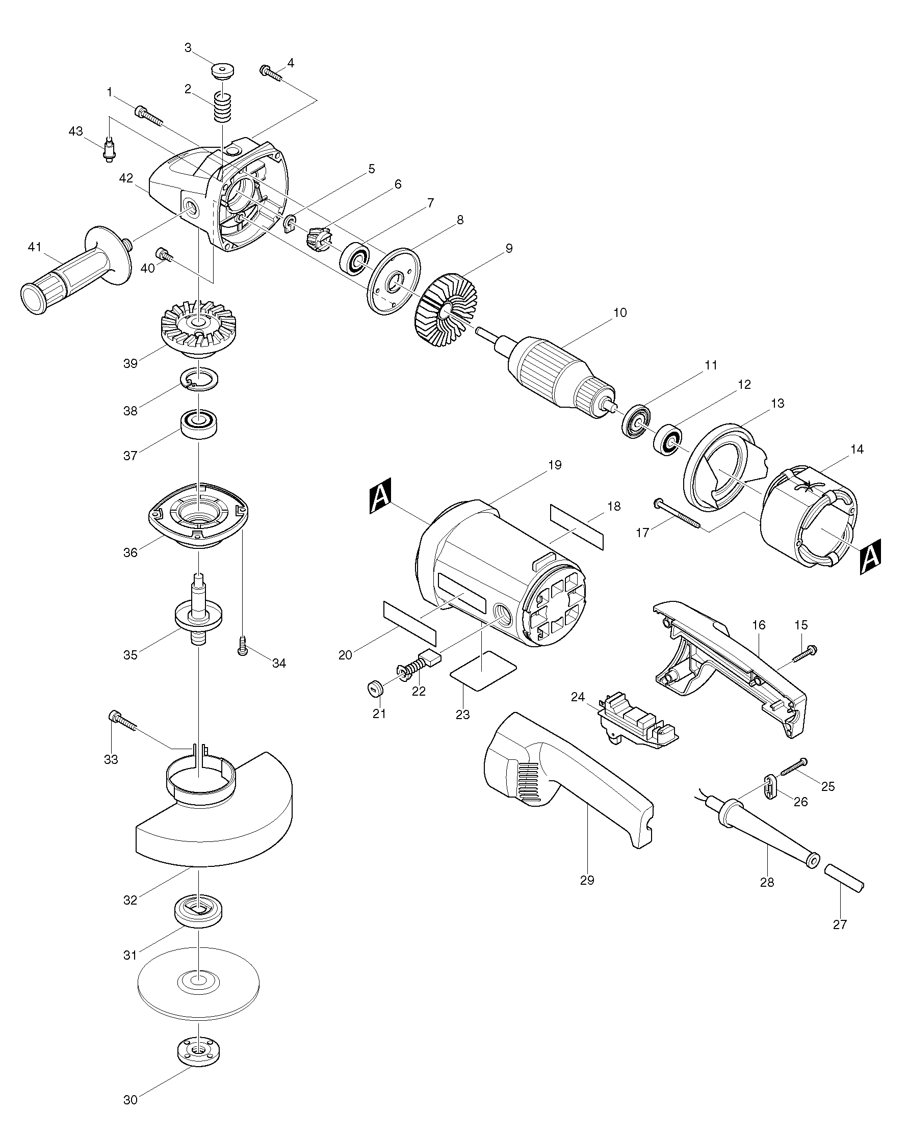 запчасти для makita 9069S