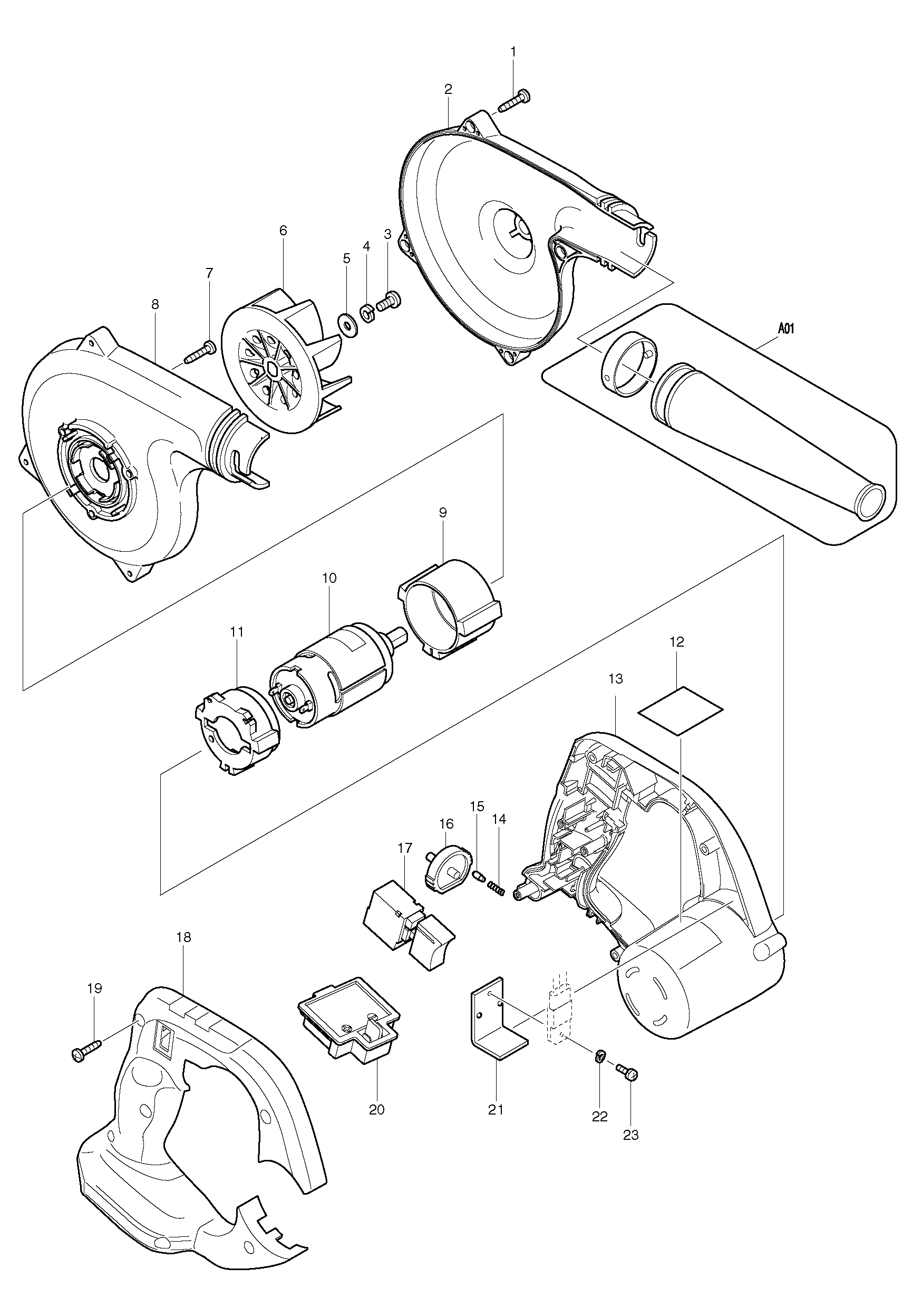 запчасти для makita BUB182