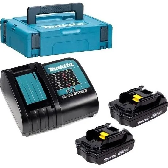 Набор аккумуляторов и зу в кейсе Makita 197143-8
