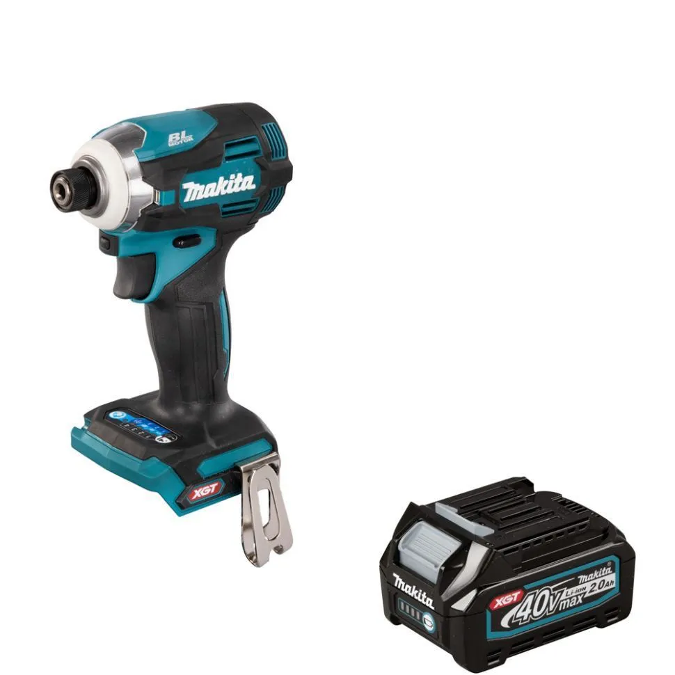 Аккумуляторный ударный шуруповерт XGT Makita TD001GZ+ батарея BL4020 1шт