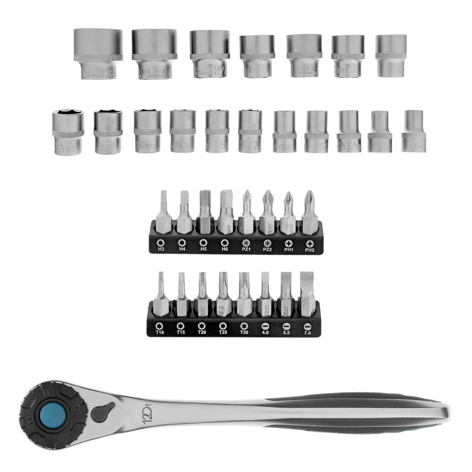 Набор торцевых головок Gross 14145