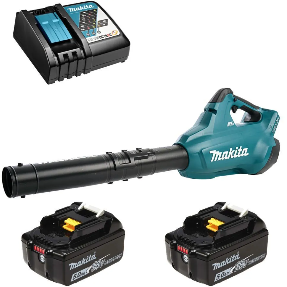 Аккумуляторная воздуходувка Makita DUB362Z + BL1850B*2 + DC18RC*1