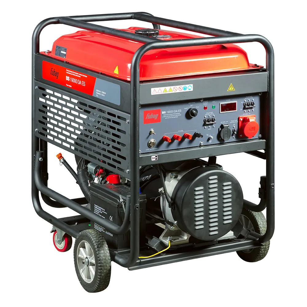 Бензиновый генератор (трехфазный) с электростартером и коннектором автоматики FUBAG BS 19000 DA ES (641060)