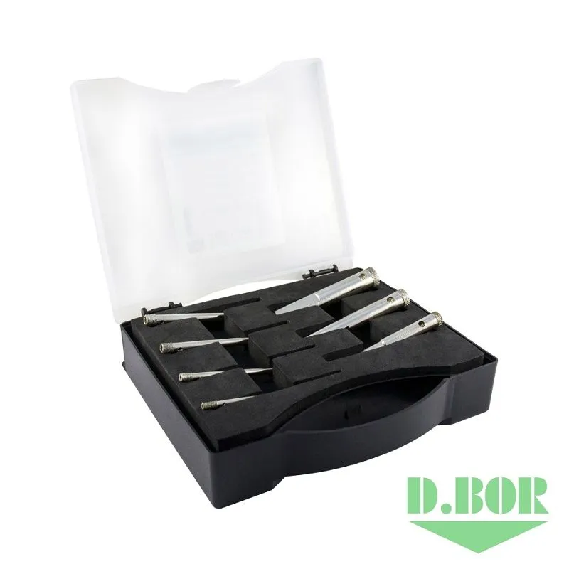 Набор коронок с алмазным напылением, 7 шт (3 - 4 - 5 - 6 - 8 - 10 - 12) D.BOR W-013-19H-6007814D