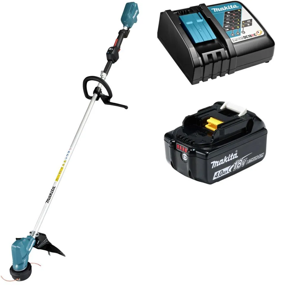 Аккумуляторный триммер Makita DUR190LZX3 + батарея BL1840B + зарядка DC18RC