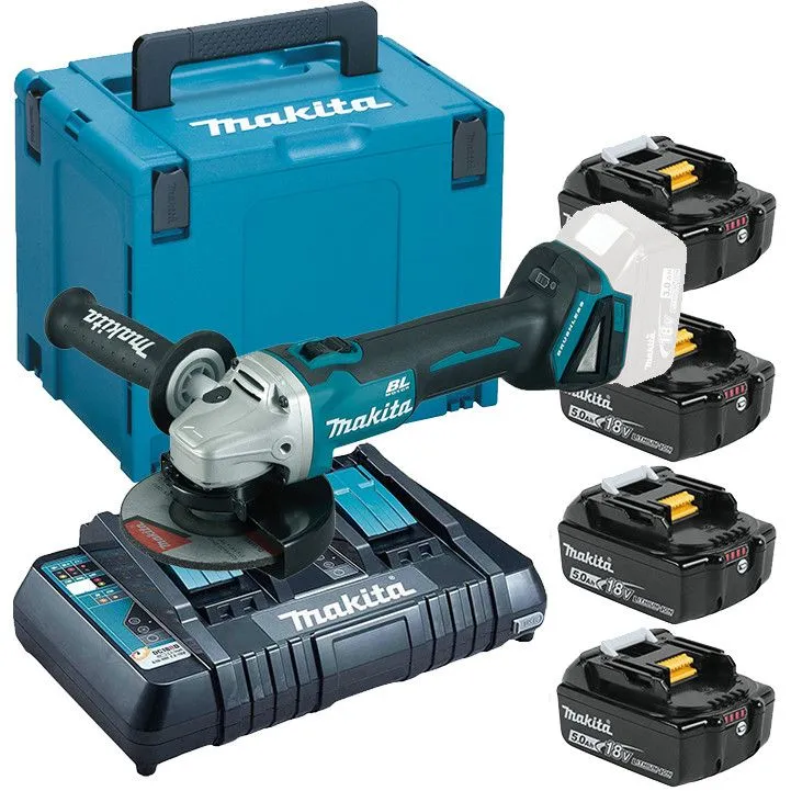 Аккумуляторная угловая шлифмашина Makita 199227-8 DGA504ZXC