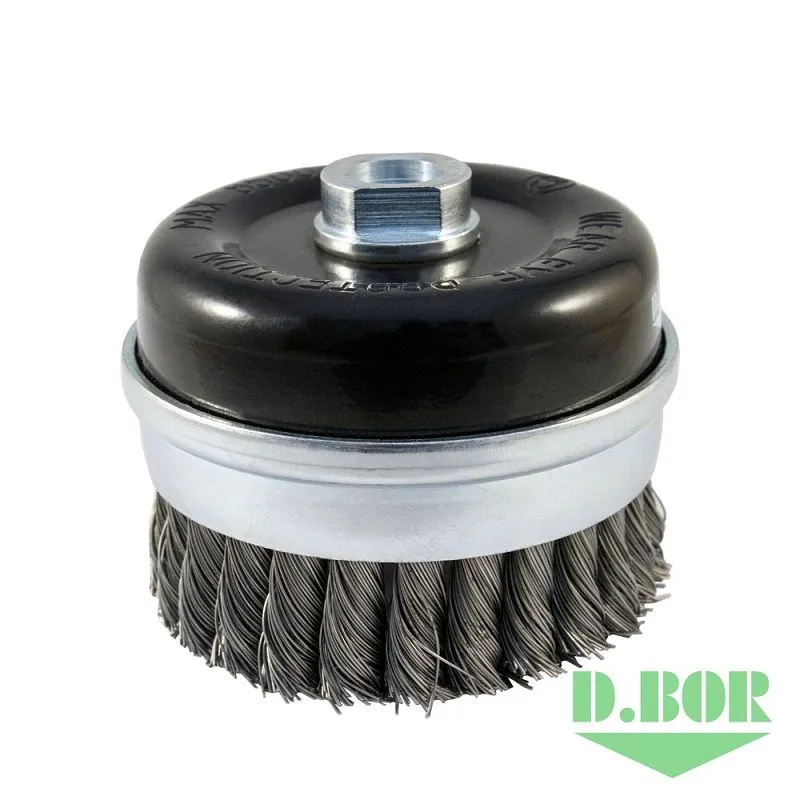 Щётка чашечная жгутовая с кольцом для УШМ, METAL Standard, 65xМ14 - ST0.50 - RPM 12500 D.BOR D03-MS-065-M14-050