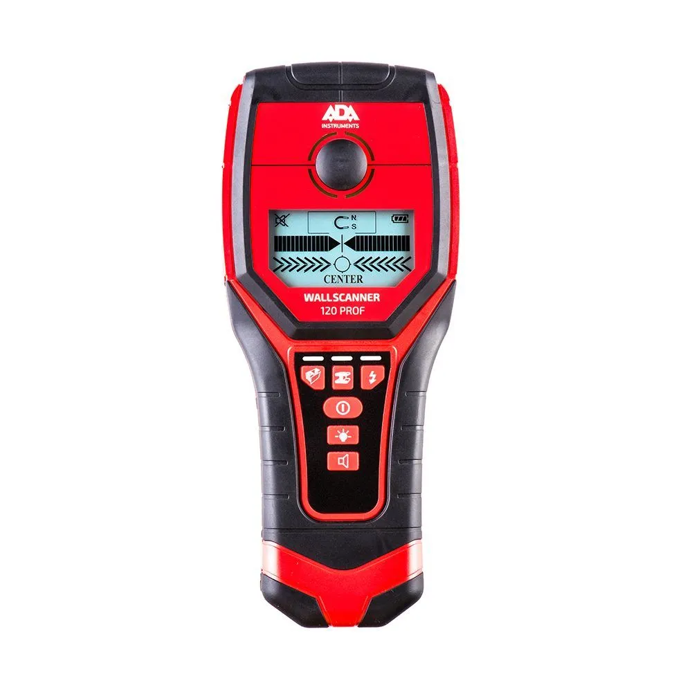 Детектор металла, проводки и дерева ADA Wall Scanner 120 PROF (A00485)