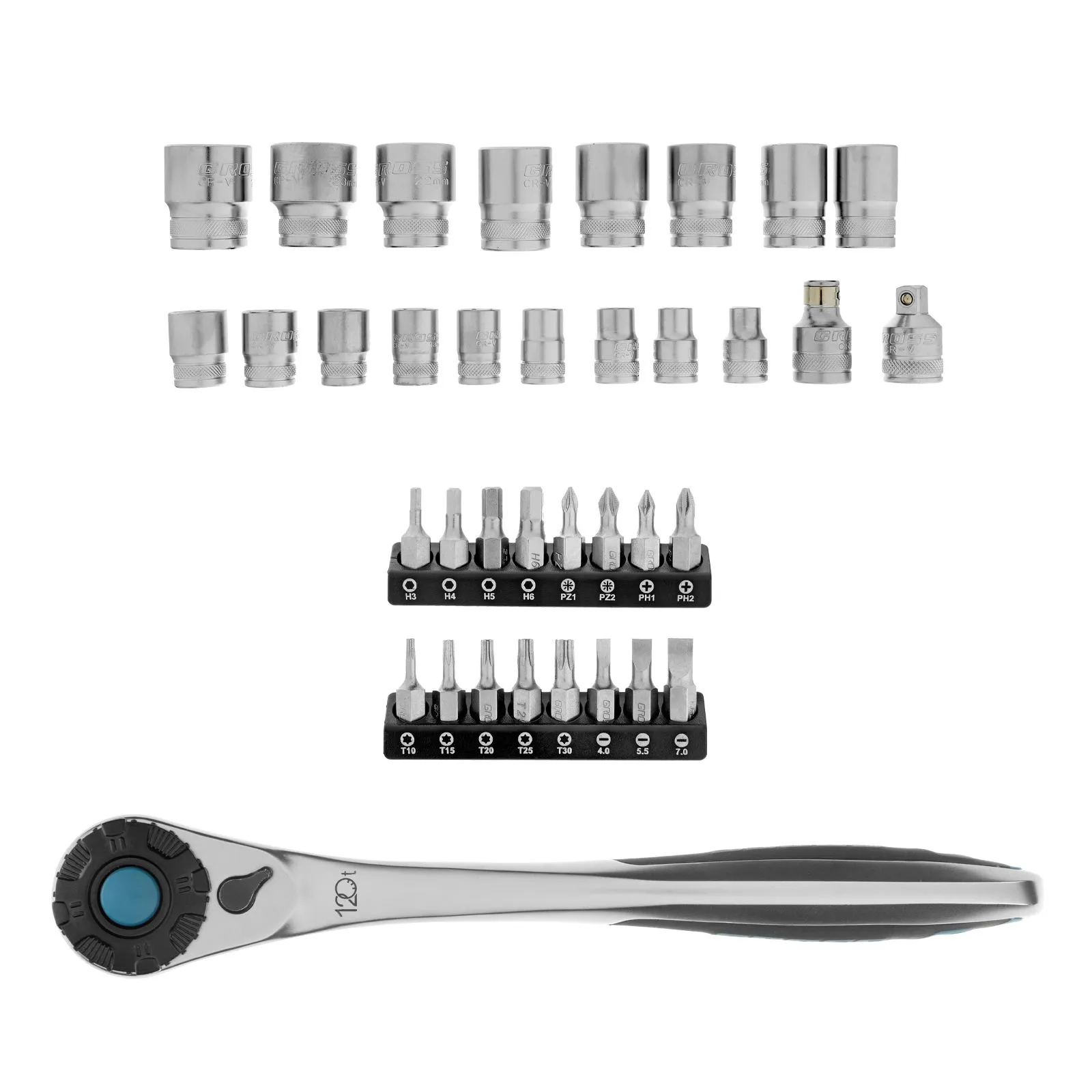 Набор торцевых головок Gross 14144