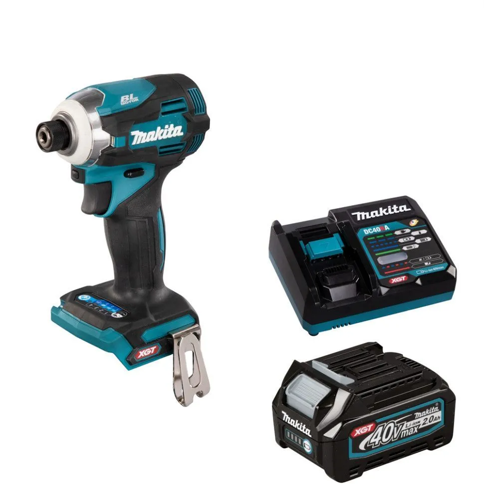 Аккумуляторный ударный шуруповерт XGT Makita TD001GZ + BL4020 + DC40RA