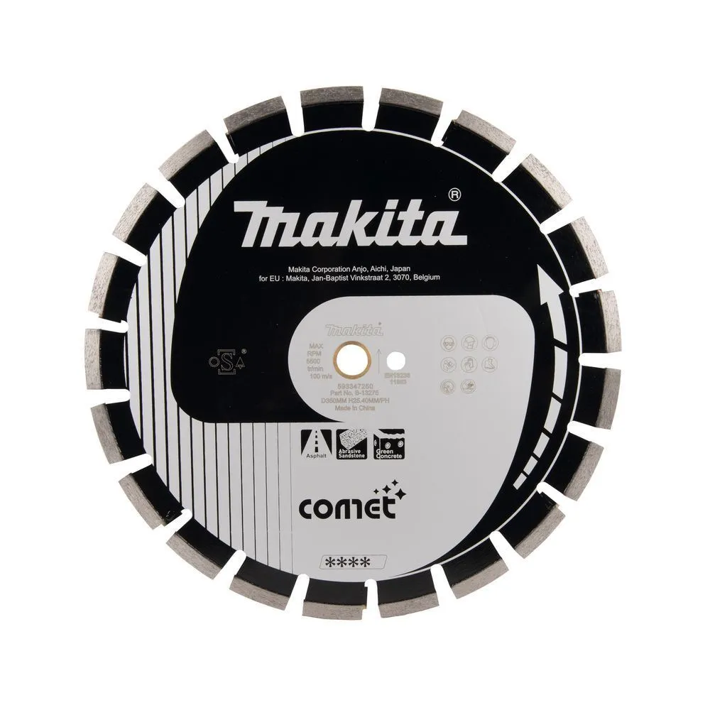 Диск алмазный Макита Cosmos Comet Asphalt 350х10Hx25.4/20мм (B-13275)