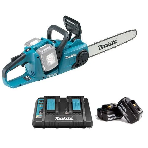 Аккумуляторная цепная пила Makita DUC353Z + батарея BL1850B 2шт + зарядка DC18RD