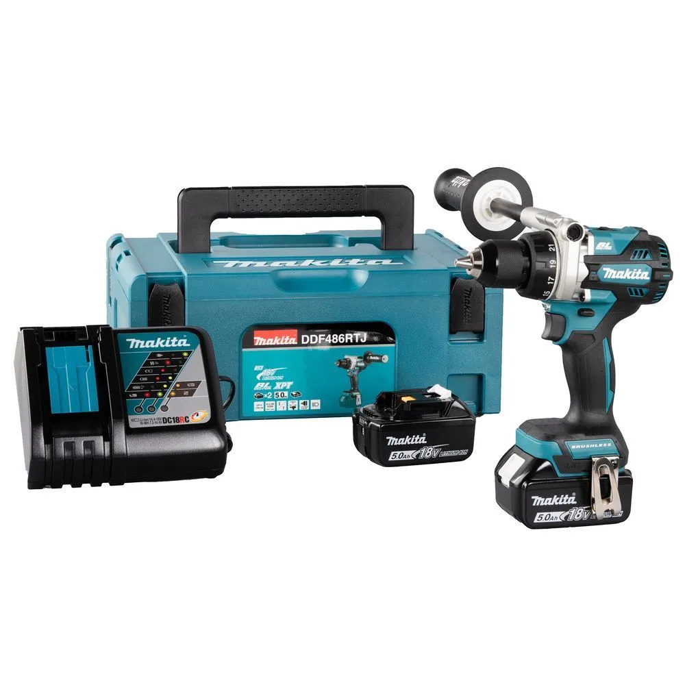 Дрель-шуруповерт Makita DDF486RTJ