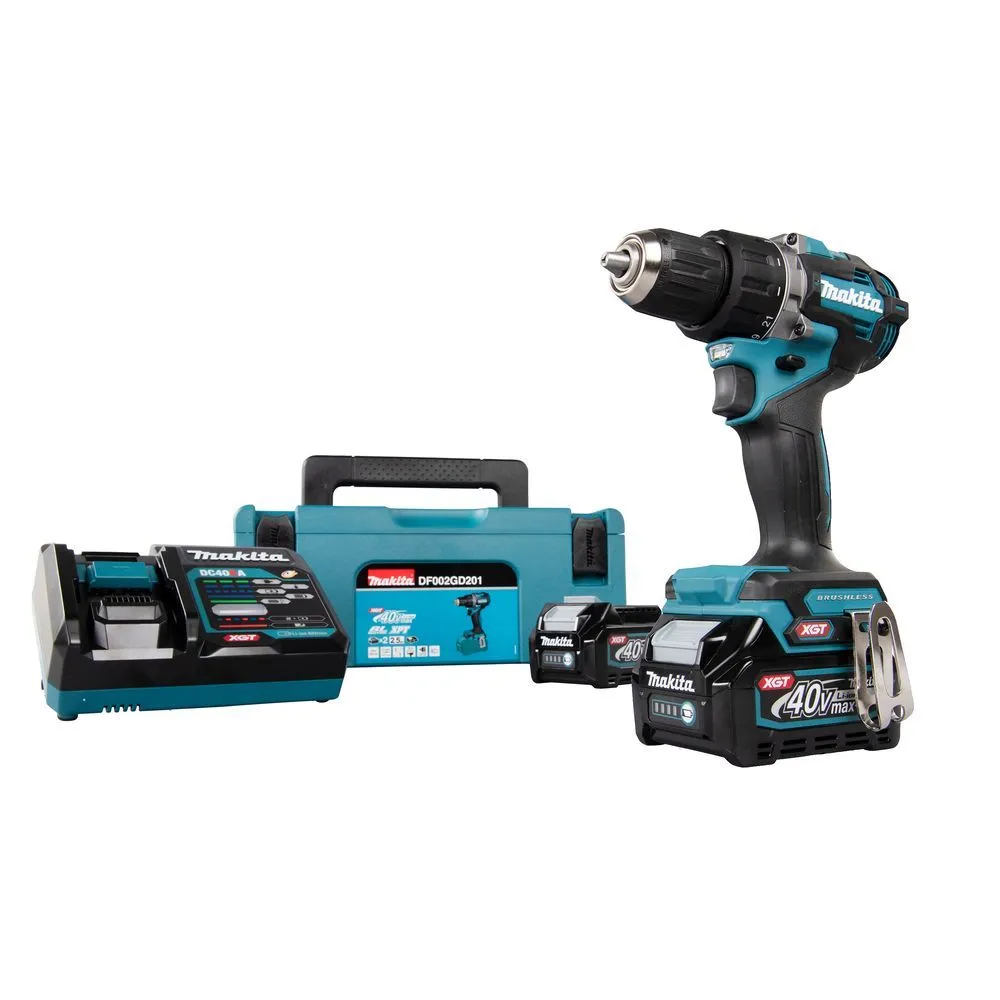 Аккумуляторная дрель-шуруповерт XGT Makita DF002GD201