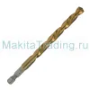 Сверло по металлу Макита HSS-TiN 6х100мм 1/4 (D-14978)