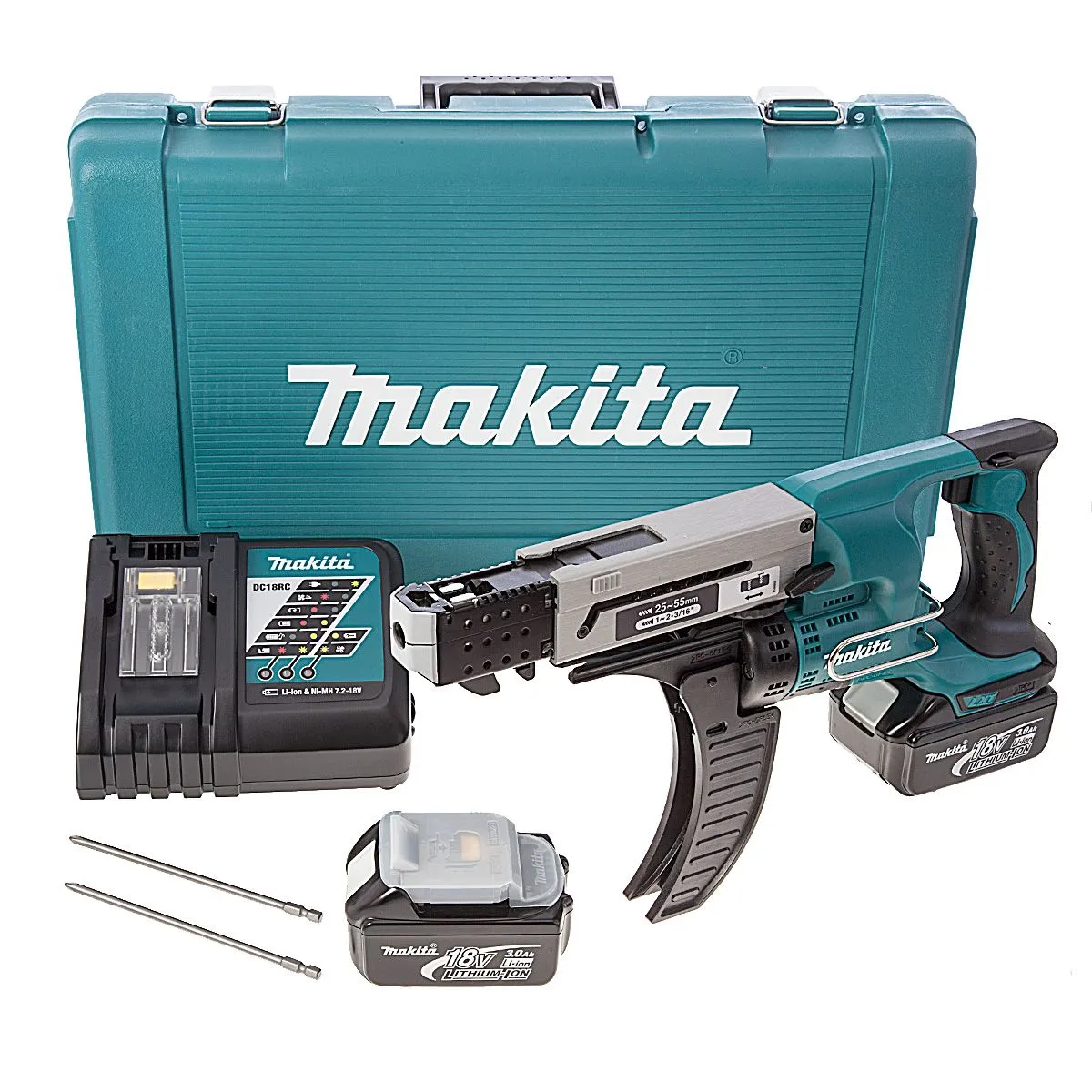 Аккумуляторный магазинный шуруповерт Makita DFR550RFE