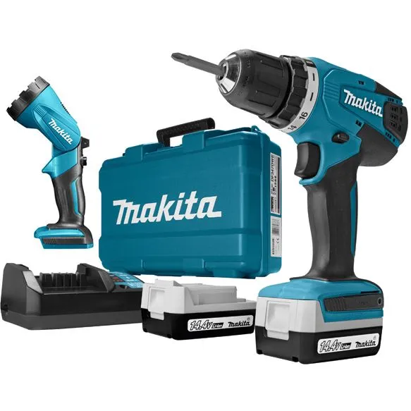 Аккумуляторная дрель-шуруповерт Makita DF347DWLE
