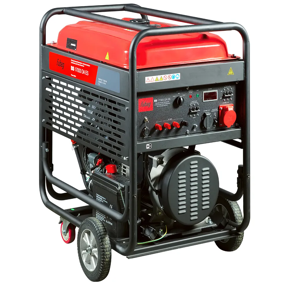 Бензиновый генератор (трехфазный) с электростартером и коннектором автоматики FUBAG BS 17000 DA ES (641058)