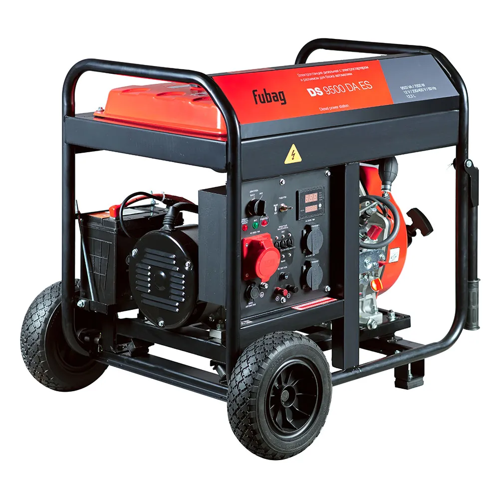 Дизельный генератор (трехфазный) с электростартером и коннектором автоматики FUBAG DS 9500 DA ES (646239)