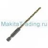 Сверло по металлу HSS-TiN Makita D-46517 2,5x78мм 1/4 