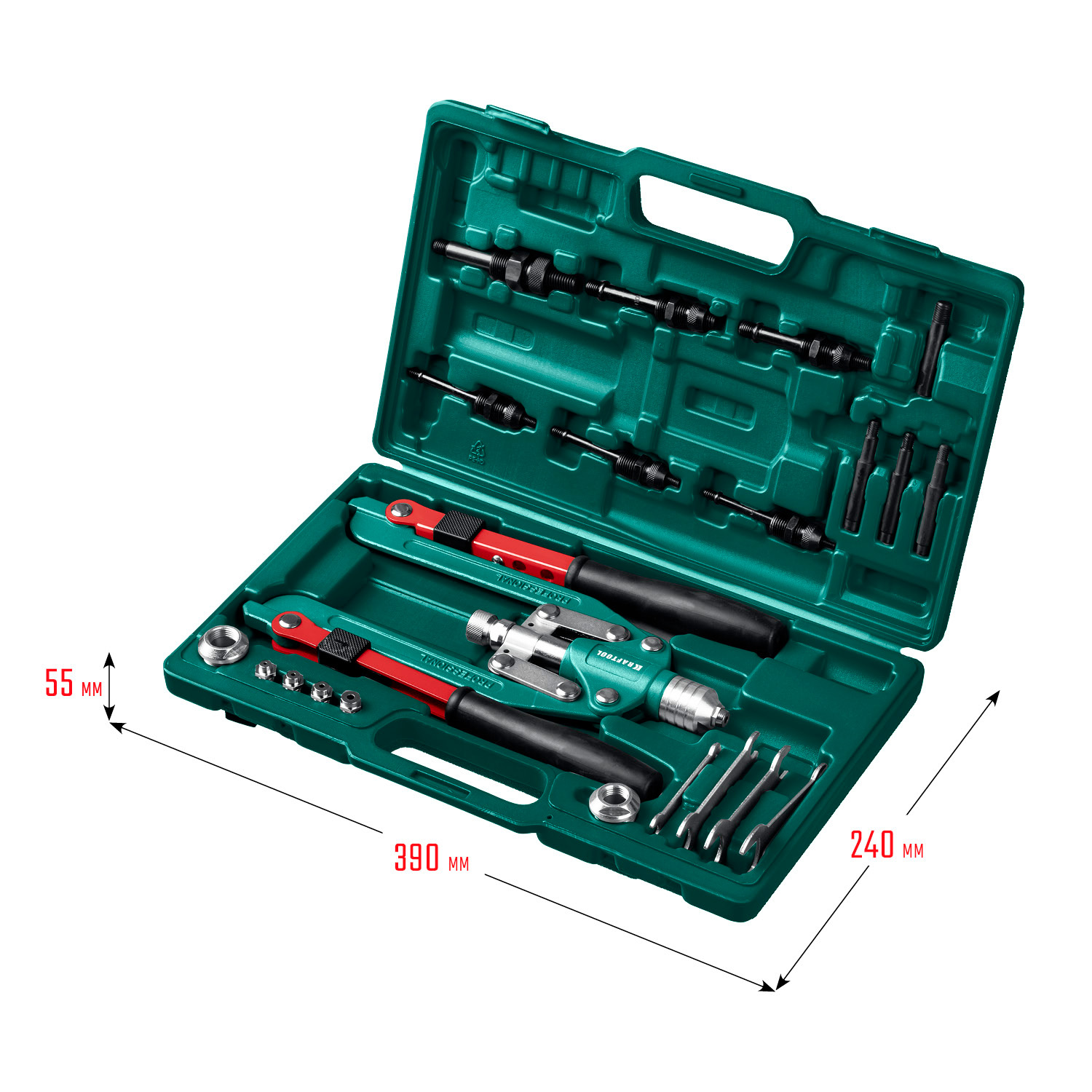 Комбинированный складной заклепочник KRAFTOOL Combo3-M12 (31182)