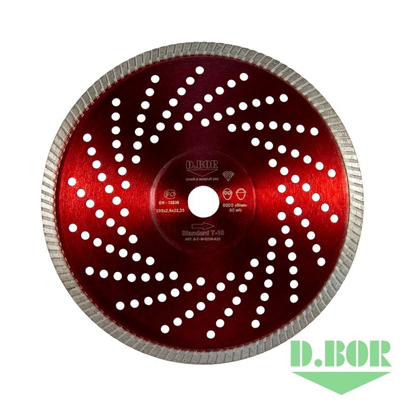 Алмазный диск Standard T-10, 115 x 2,0 x 22,23 D.BOR D-S-T-10-0115-022