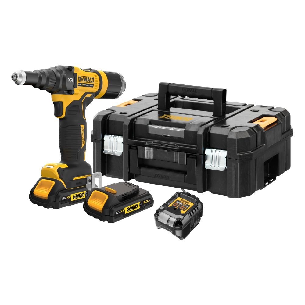 Аккумуляторный заклепочник Dewalt DCF403D2GT-QW