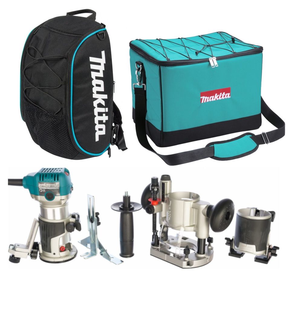 Фрезер кромочный Makita RT0700CX2 + PGH-190100