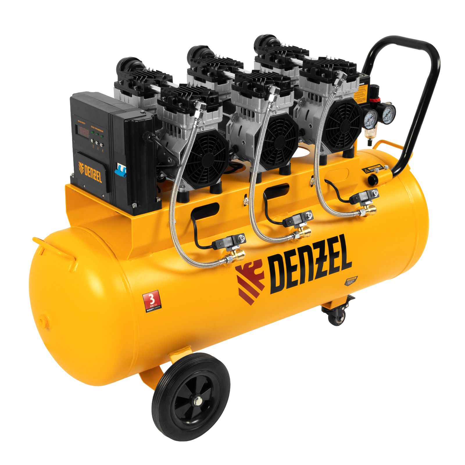 Компрессор безмаслянный малошумный DLS 2250/100 Denzel 58029