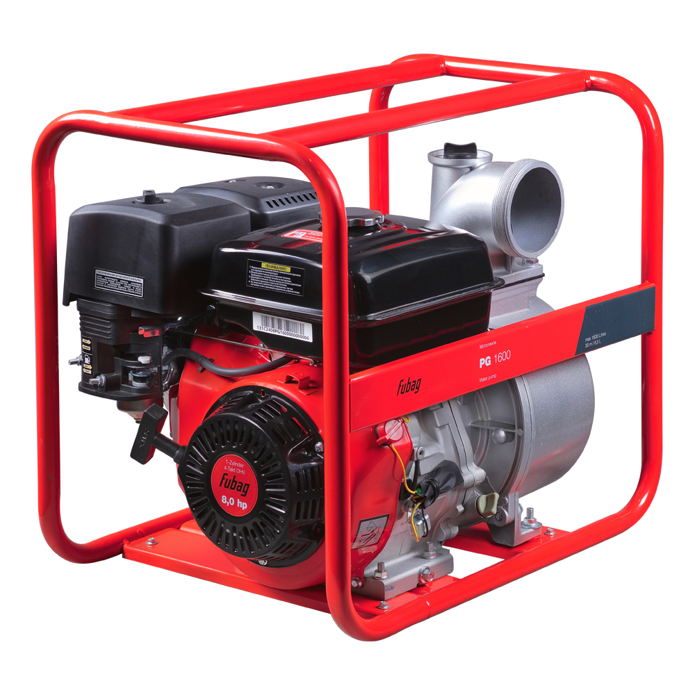 Бензиновая мотопомпа FUBAG PG 1600 для чистой воды (646263)
