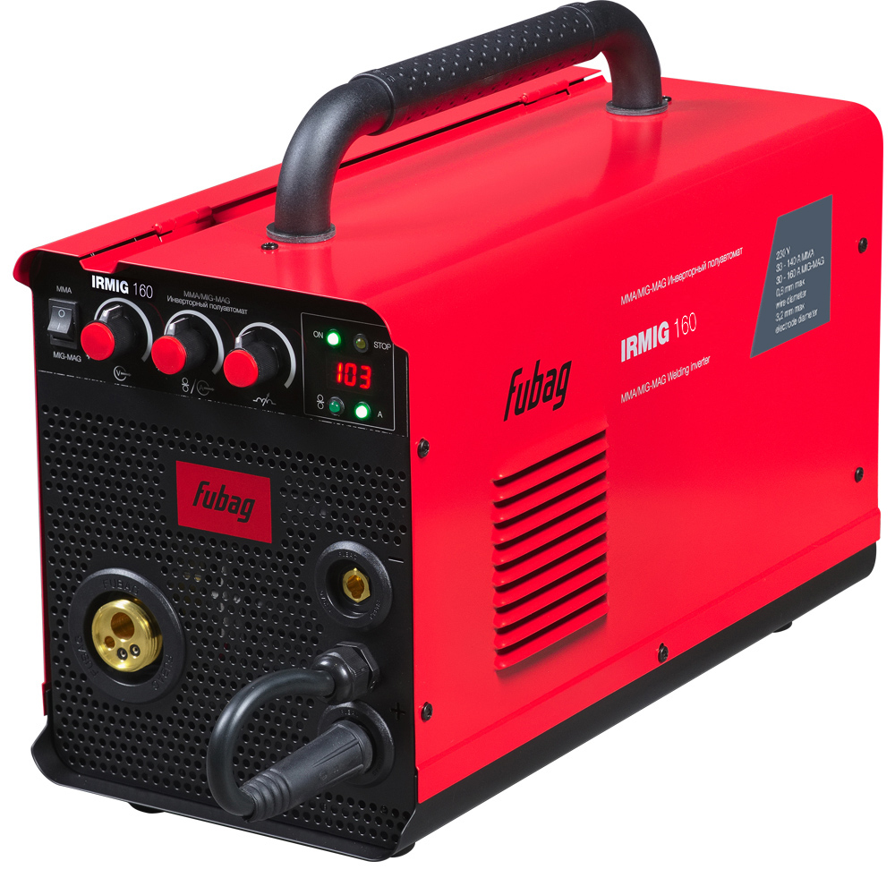 Полуавтомат сварочный инверторный FUBAG IRMIG 160 с горелкой 150 А в комплекте (41389)