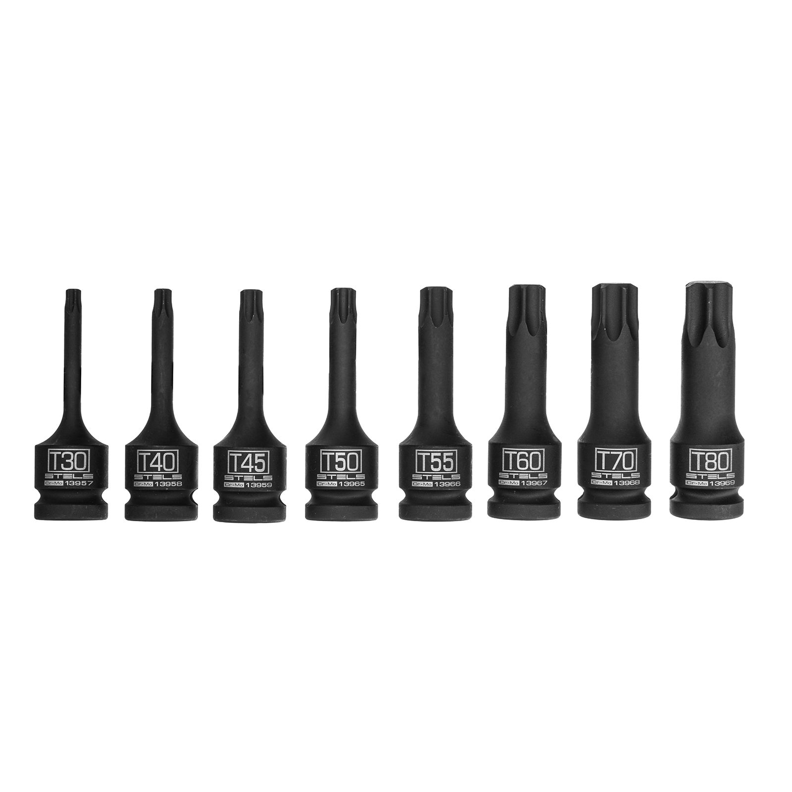 Набор ударных торцевых головок TORX 1/2" Stels 13999