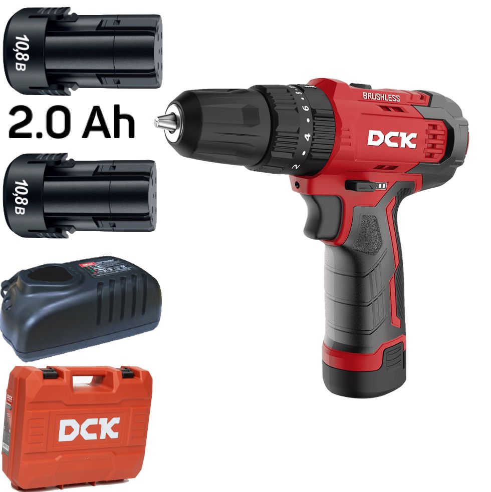 Аккумуляторная ударная дрель-шуруповерт DCK KDJZ23-10i (TYPE EK)