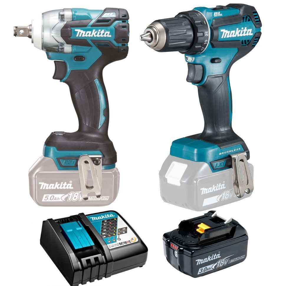 Набор аккумуляторного инструмента Makita DTW285Z + DDF485Z