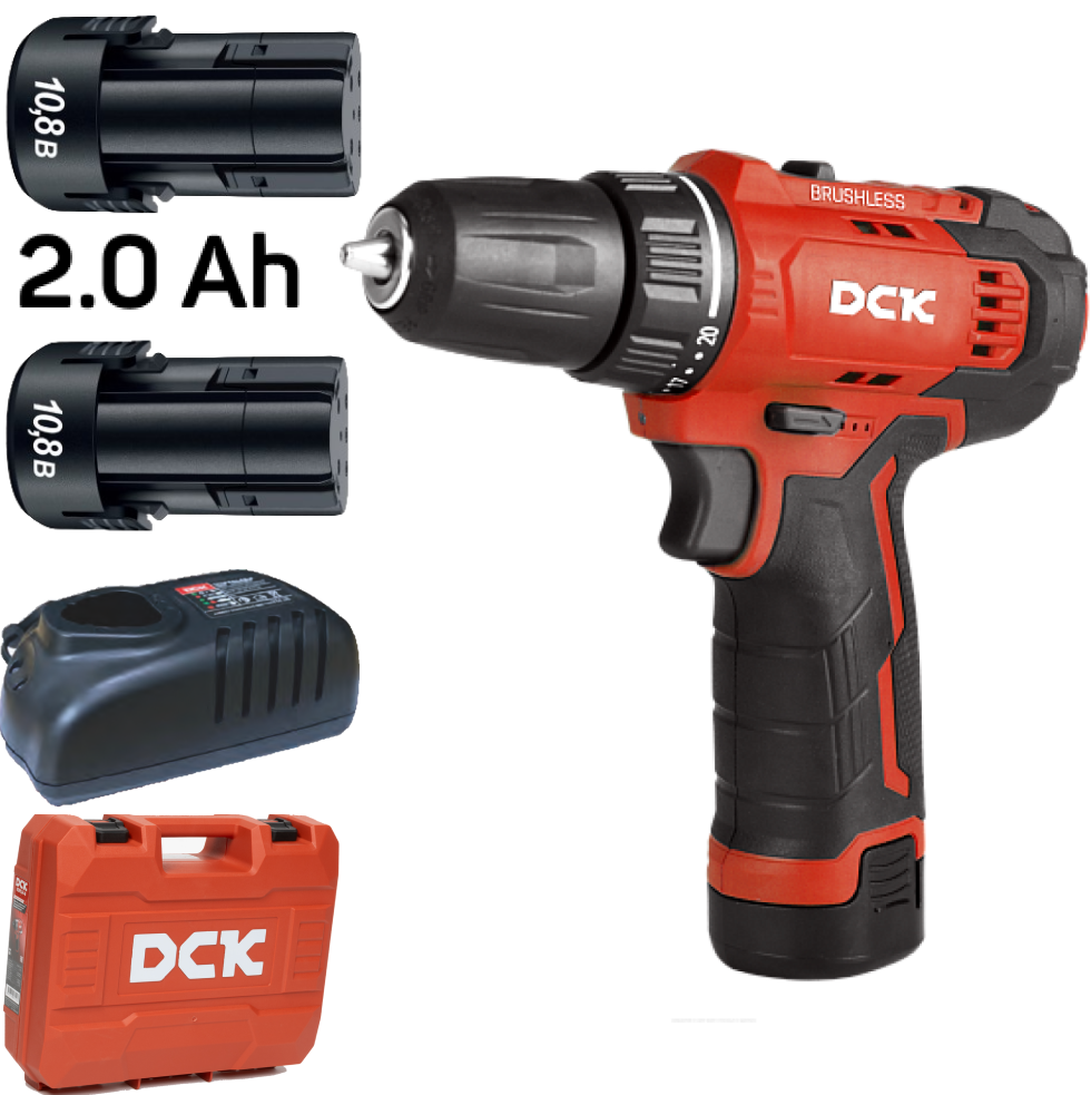 Аккумуляторная дрель-шуруповерт DCK KDJZ23-10 (TYPE EK)