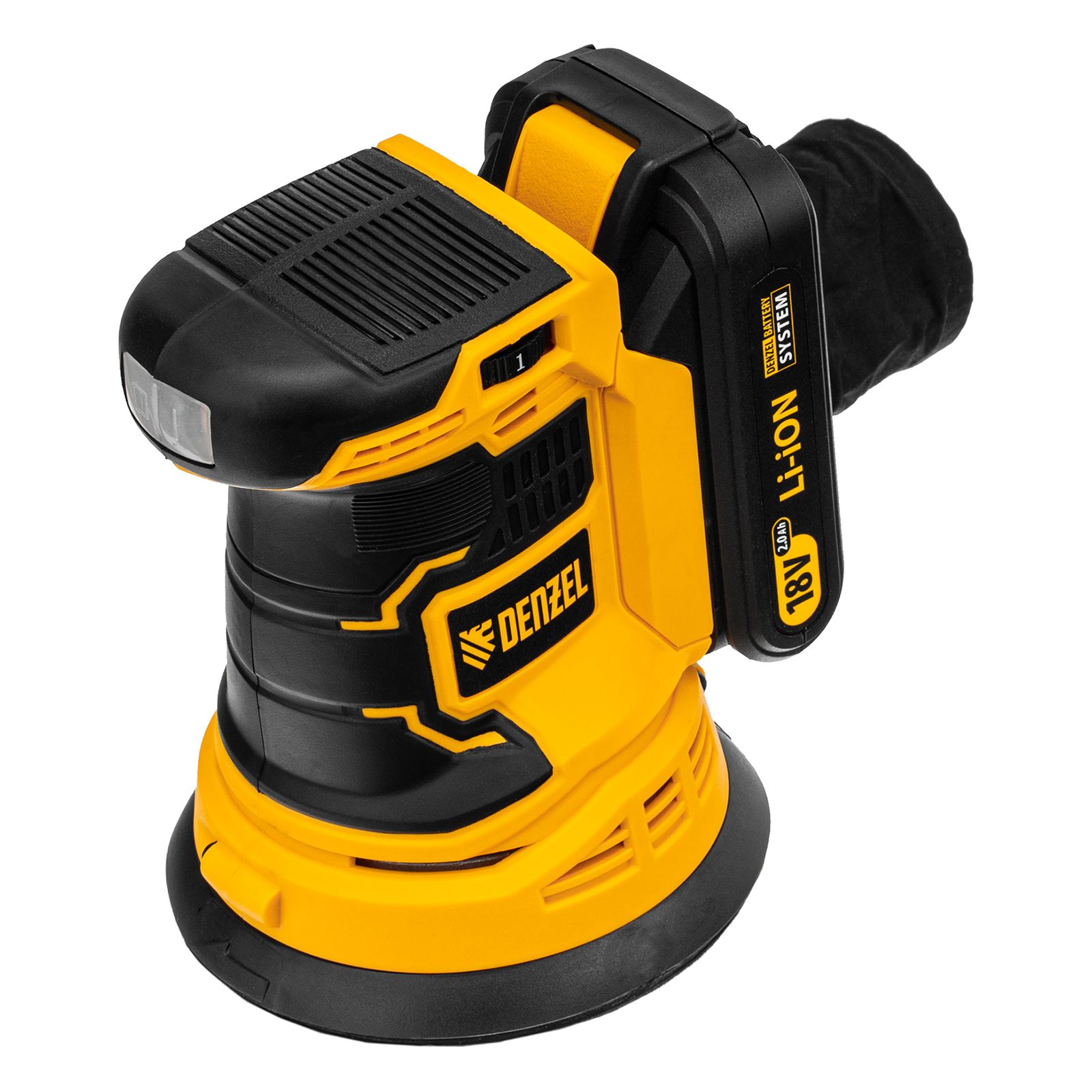 Машина шлифовальная эксцентриковая аккумуляторная COS-125 Denzel 28470