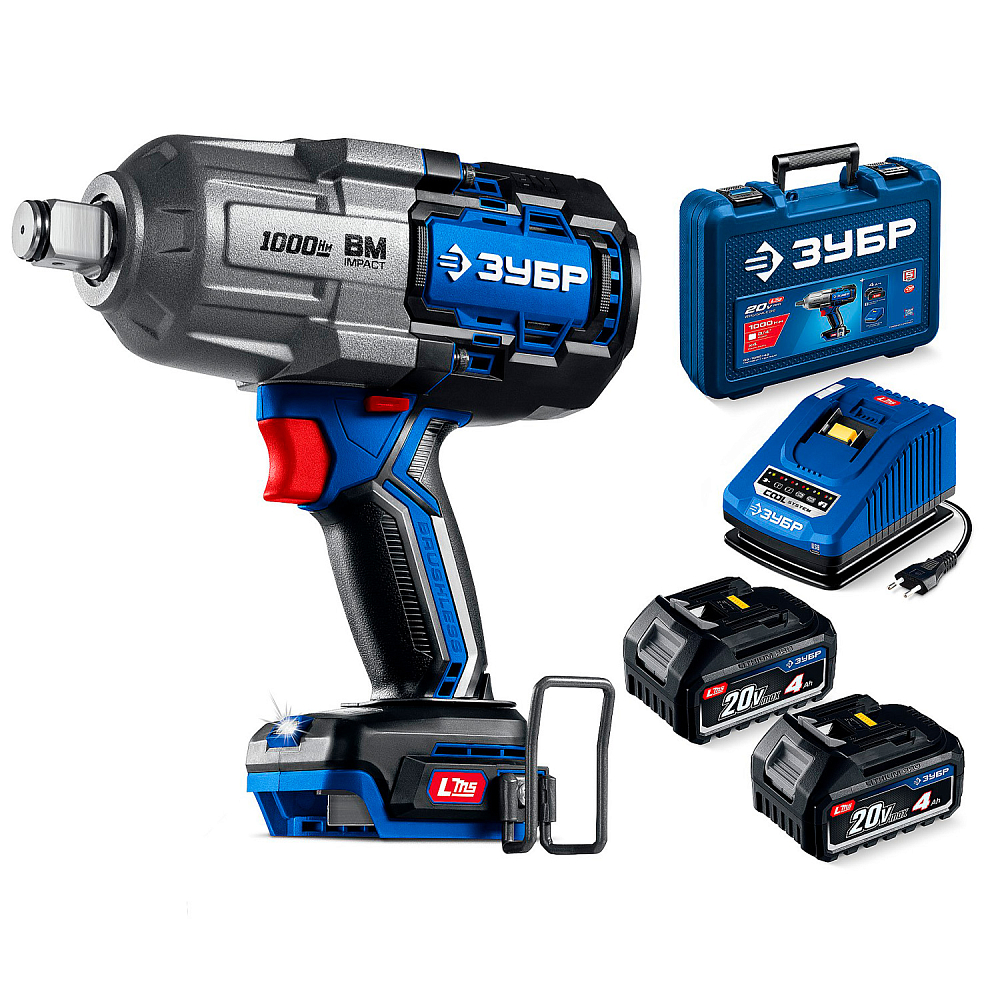 Аккумуляторный ударный гайковёрт ЗУБР GB-1000-42