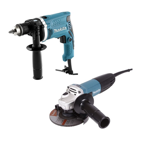 Набор инструмента Makita DK0123 (дрель, ушм)