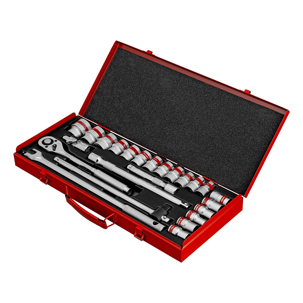 Набор торцевых головок с трещоткой 1/2" Matrix 13582