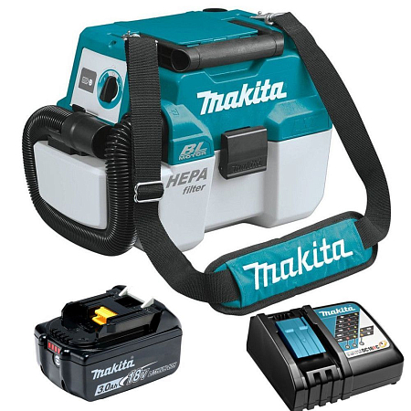 Аккумуляторный пылесос Makita DVC750LZ + BL1830B*1 + DC18RC*1