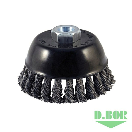 Щётка чашечная жгутовая для УШМ, METAL Standard, 65xМ14 - ST0.50 - RPM 12500 D.BOR D02-MS-065-M14-050
