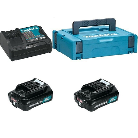 Набор аккумуляторов и зу в кейсе CXT 2Ач Makita 197658-5