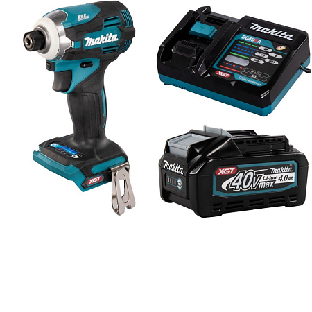 Аккумуляторный ударный шуруповерт XGT Makita TD001GZ + BL4040 + DC40RA