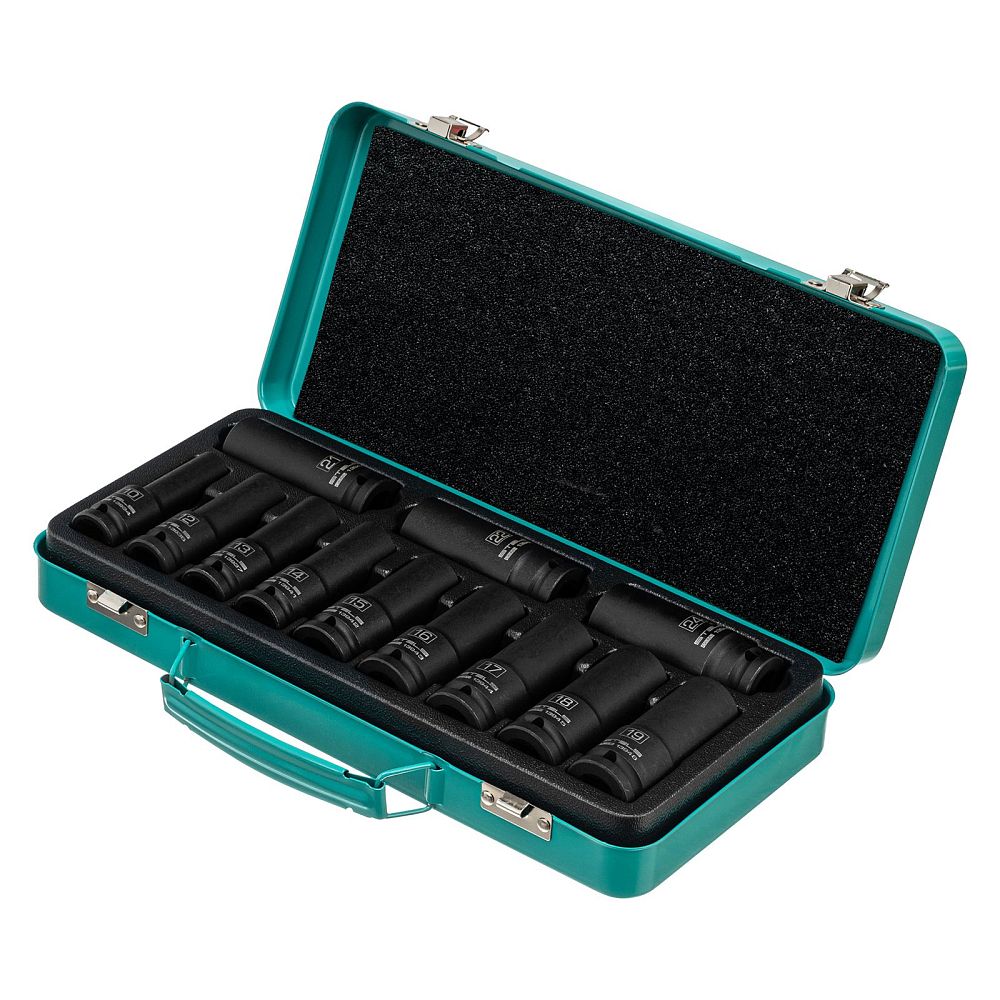 Набор ударных глубоких торцевых головок Stels 13998