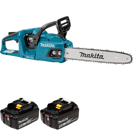 Аккумуляторная цепная пила Makita DUC355Z + батарея BL1850B 2шт