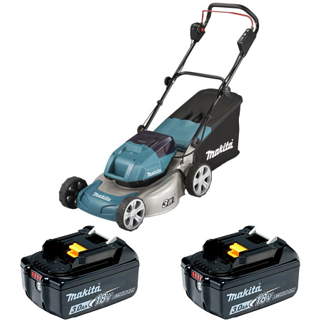 Аккумуляторная газонокосилка Makita DLM460Z + батарея BL1830B 2шт