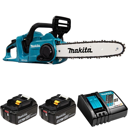 Аккумуляторная цепная пила Makita DUC303Z + батарея BL1850B 2шт + зарядка DC18RC