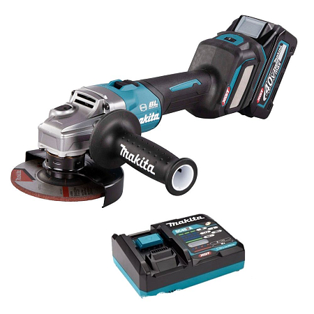 Аккумуляторная угловая шлифмашина Makita XGT GA023GZ + аккумулятор 2,5 Ач (BL4025) и быстрое зарядное устройство (DC40RA) в подарок