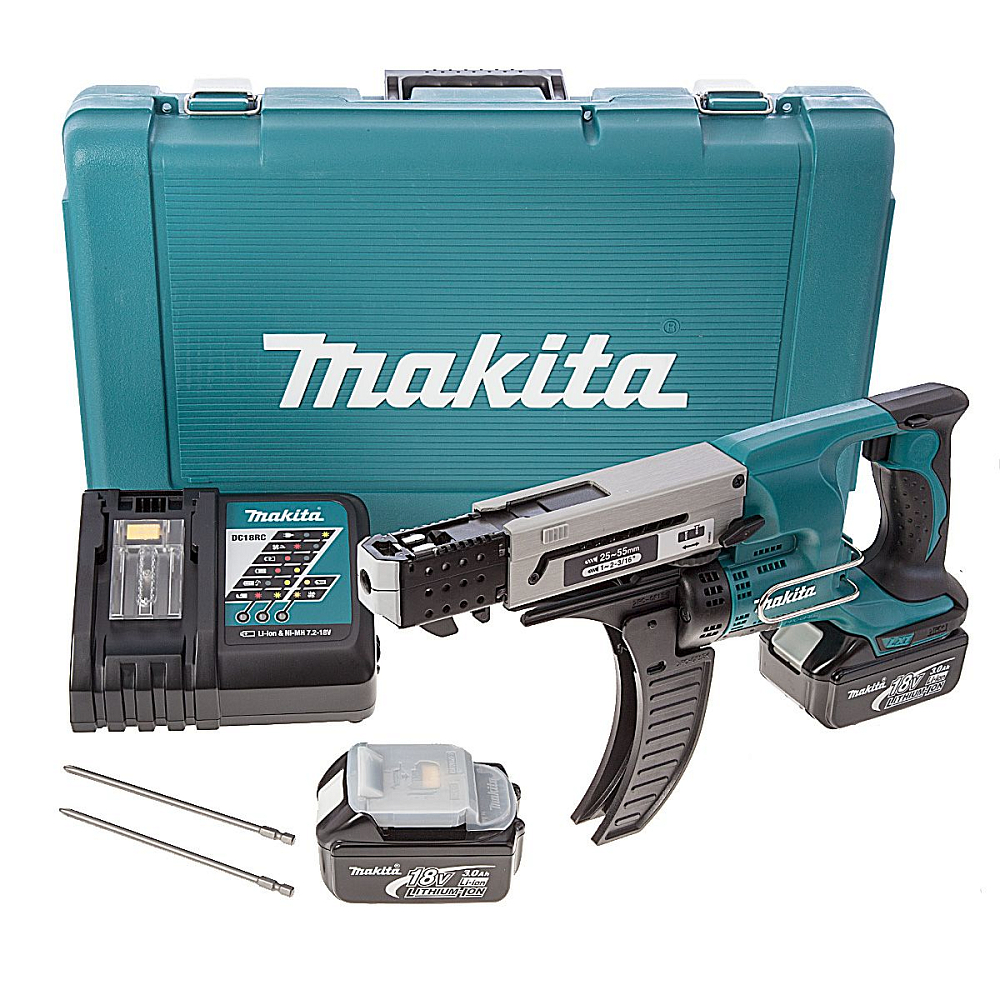 Аккумуляторный магазинный шуруповерт Makita DFR550RFE